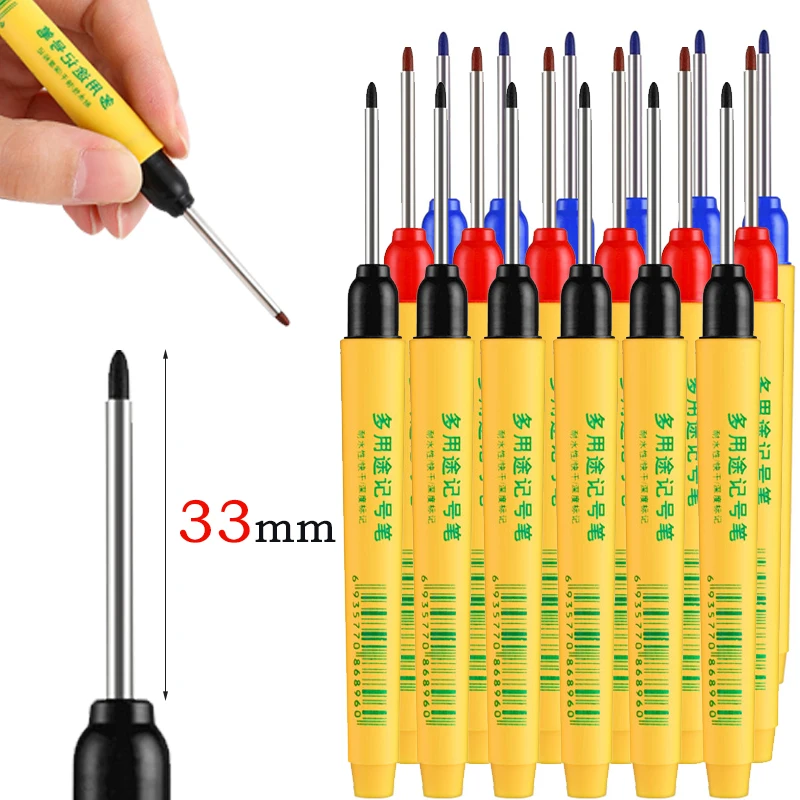 Whiteboard Marker Set - 6 sztuk/zestaw 33mm Czerwony/Niebieski/Czarny Długopis do