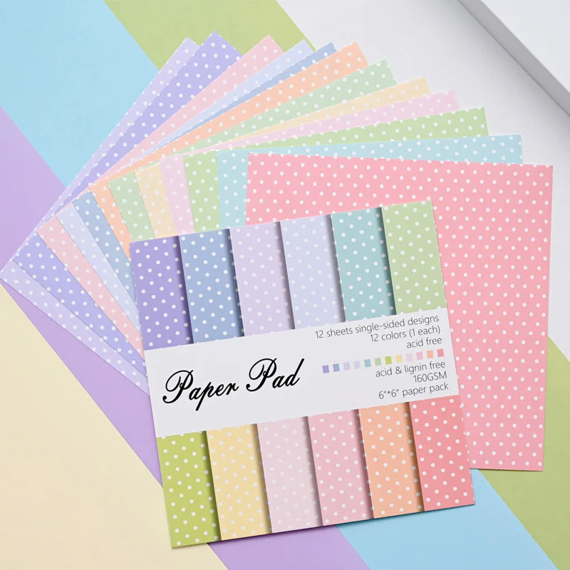 Graph Paper Pad - 12 arkuszy papieru rzemieślniczego z wzorem
