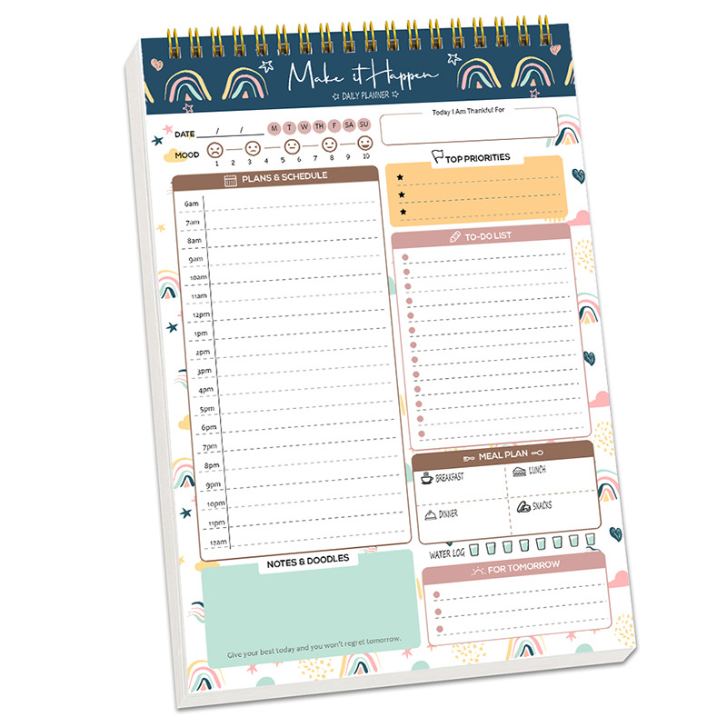 Office Stationery Supply List - Planer Agenda Spiralny Notatnik A5 Harmonogramy