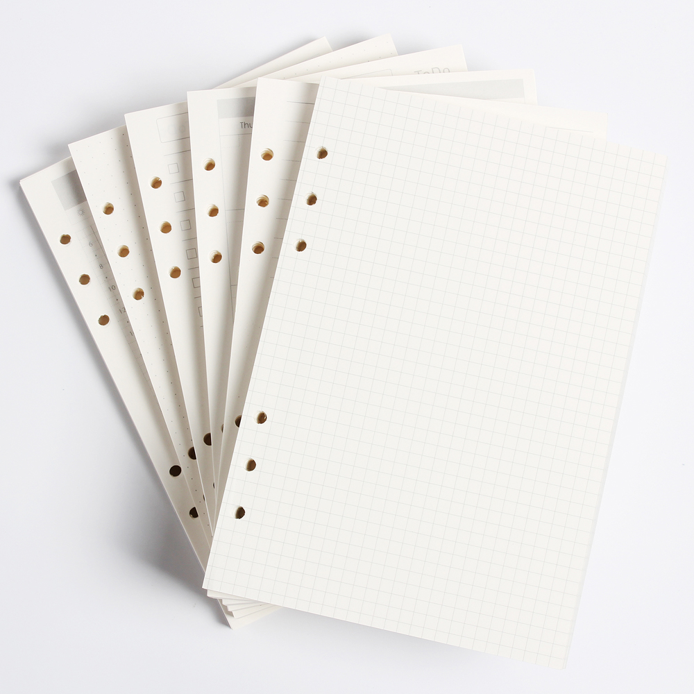Notebook Dotted A5 - Klasyczny notatnik z 6 otworami, wewnętrzny