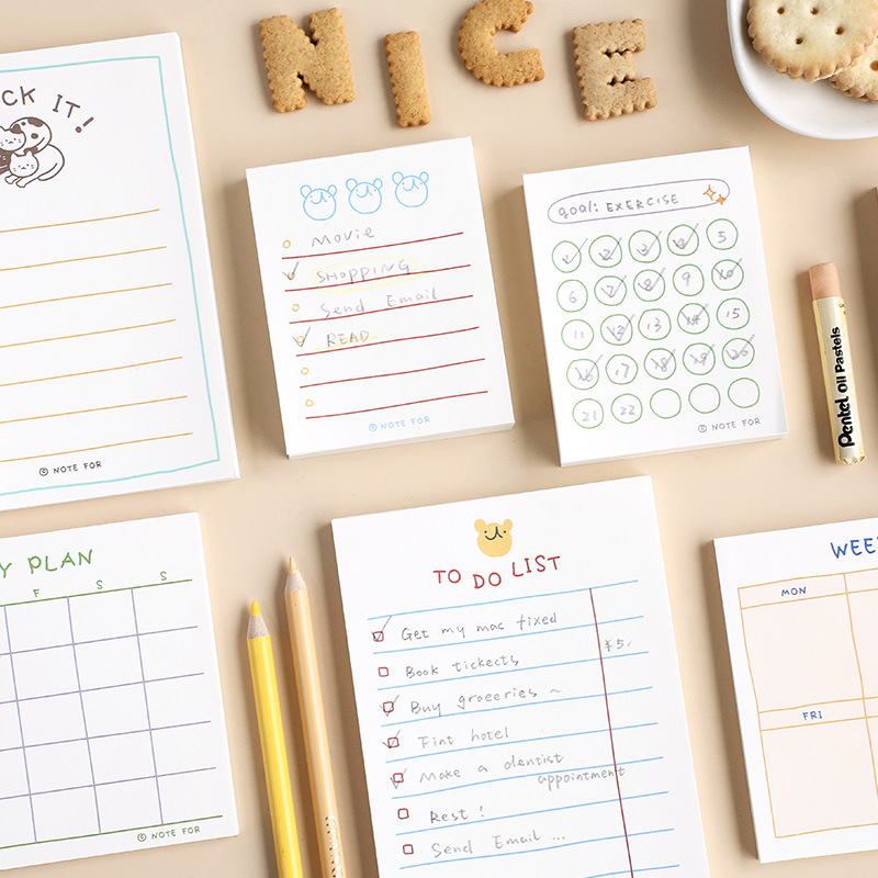 Office Stationery Supply List - 100 kartek/50 kartek Uroczy Notatnik z