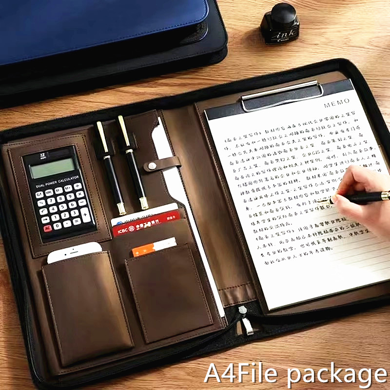Portfolio Folder Zip - Portfel na dokumenty A4 ze skóry