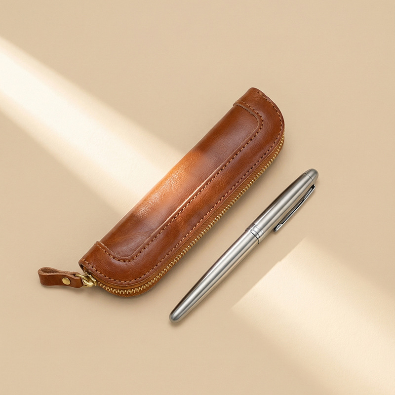 Vintage'owe etui na długopis z – Tan Stationery & Office Supply recenzja i cena