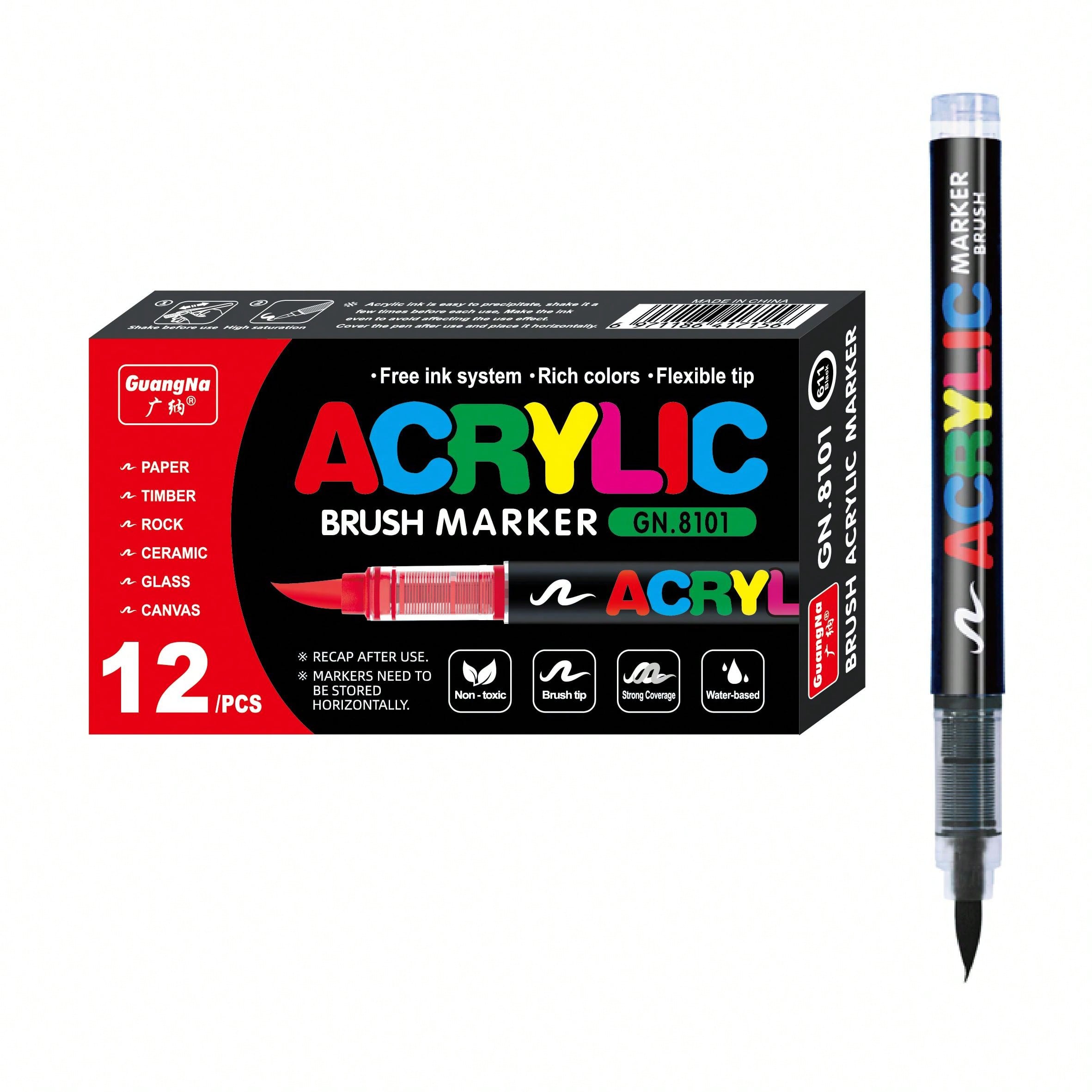 12 szt. Czarno-Białe Markery A – Whiteboard Marker Set recenzja i cena