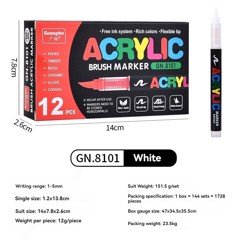 12 szt. Czarno-Białe Markery A – Whiteboard Marker Set recenzja i cena