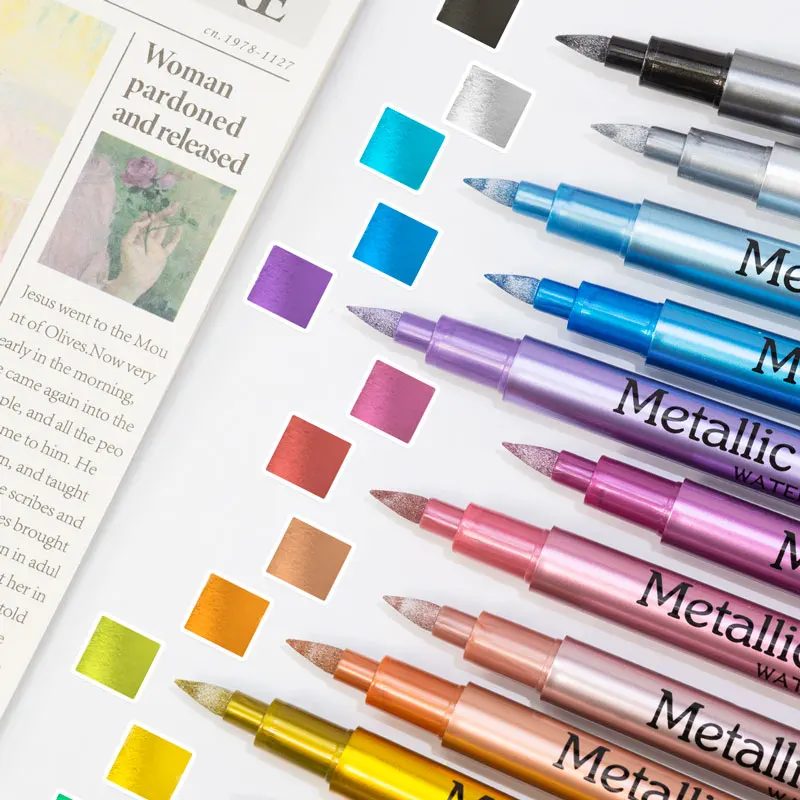 24 Kolory Metaliczne Markery A – Whiteboard Marker Set recenzja i cena